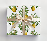 Lemon Wrapping Paper as Set w/ Gift Tags or