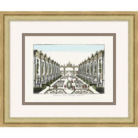 Classical Acharian Garden Postcard – Gold Framed Art Print I