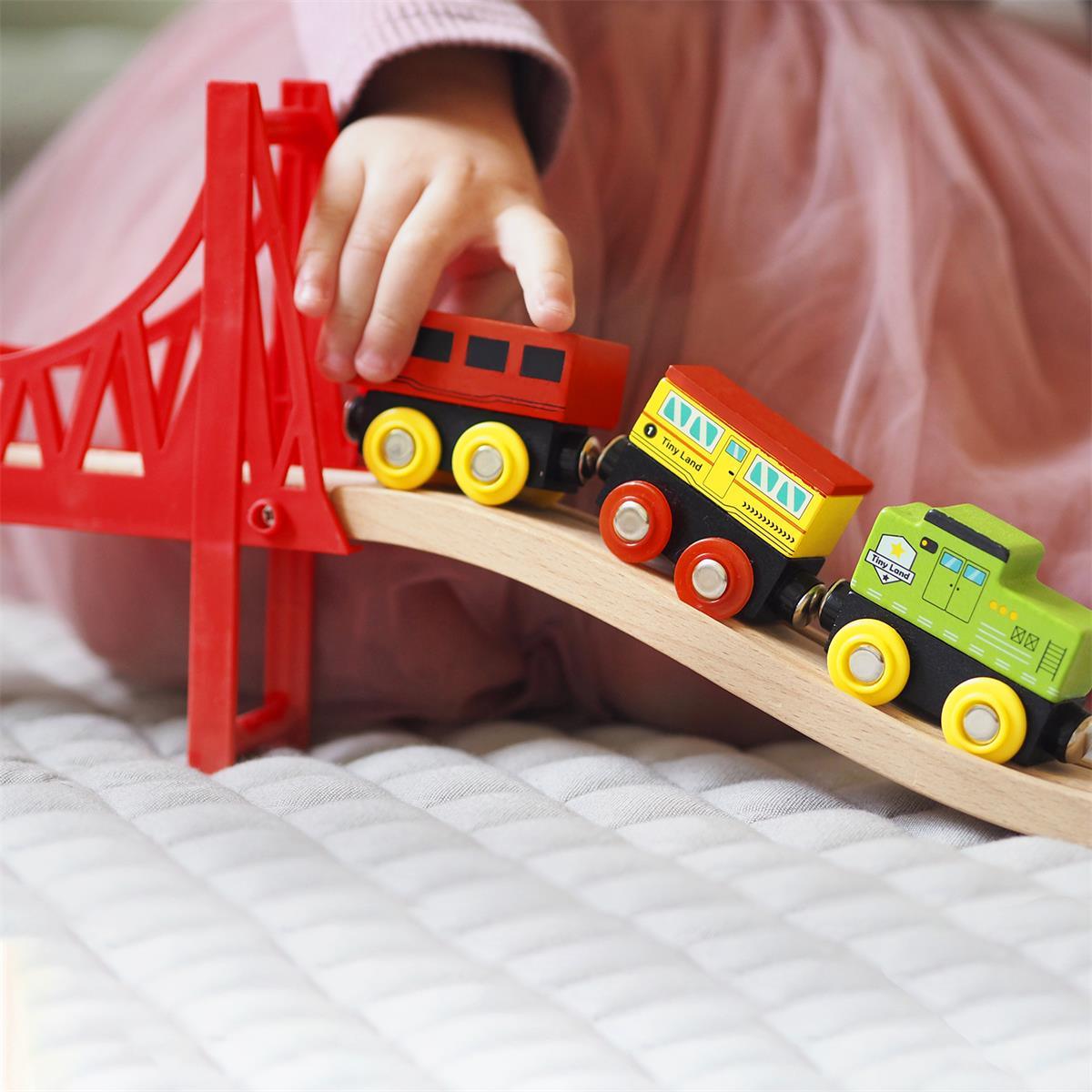 Wooden Train Set 110 Pcs