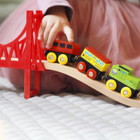 Wooden Train Set 110 Pcs