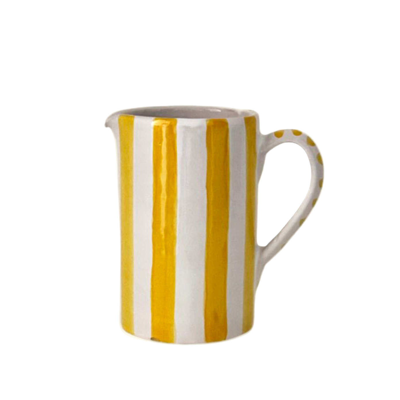 Salerno Jug, Bold Amber Stripe