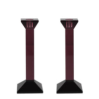 Pair of 9” Classy Crystal Candlesticks (Various Colors)