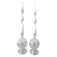 White Cotton Swirl Candle - Pack of 2