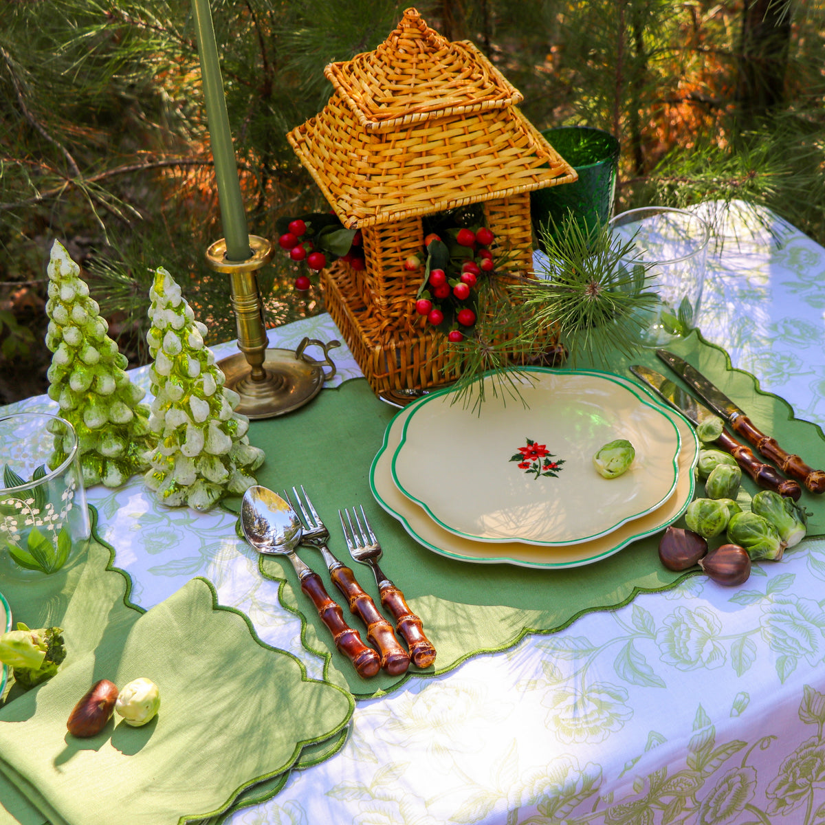 Winter-glow Pine Tree - Pair