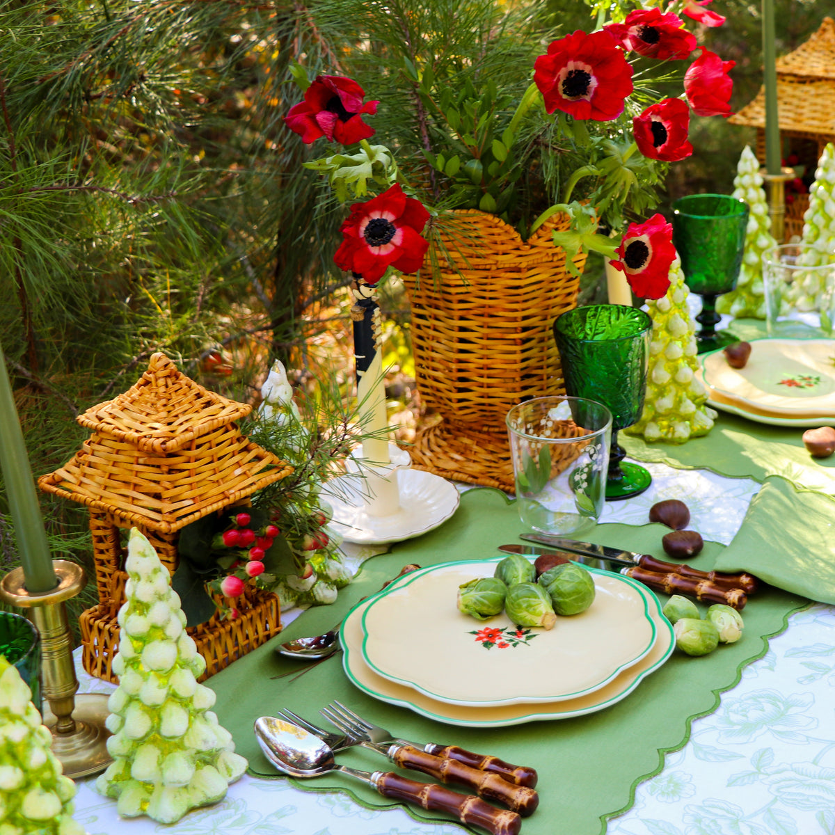 Winter-glow Pine Tree - Pair