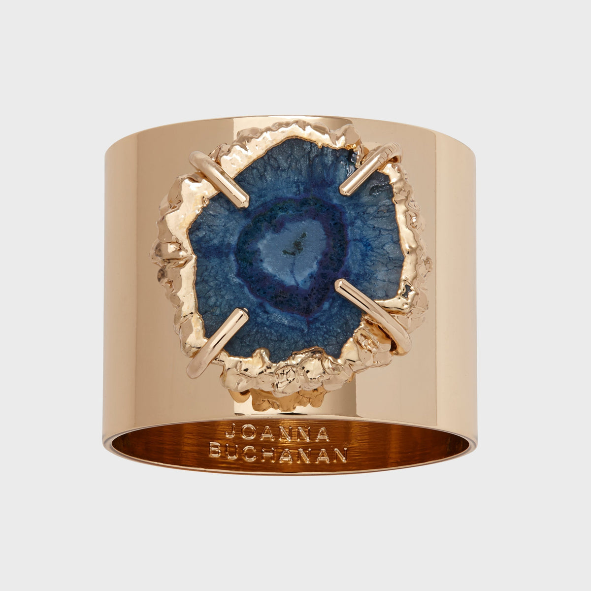 Crystal Quartz Napkin Rings – Indigo (Set of 2)