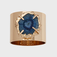 Crystal Quartz Napkin Rings – Indigo (Set of 2)