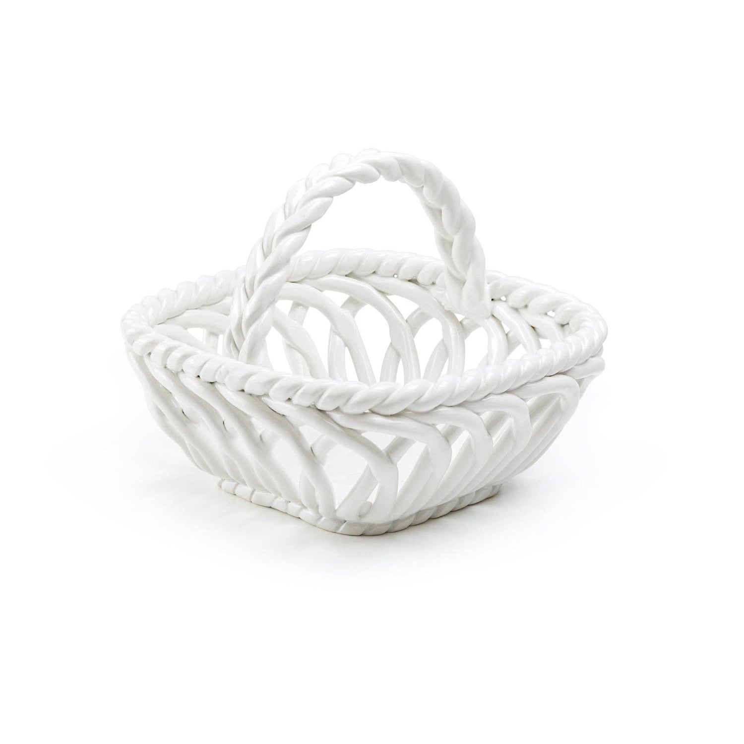 Hand Woven Easter Basket – White