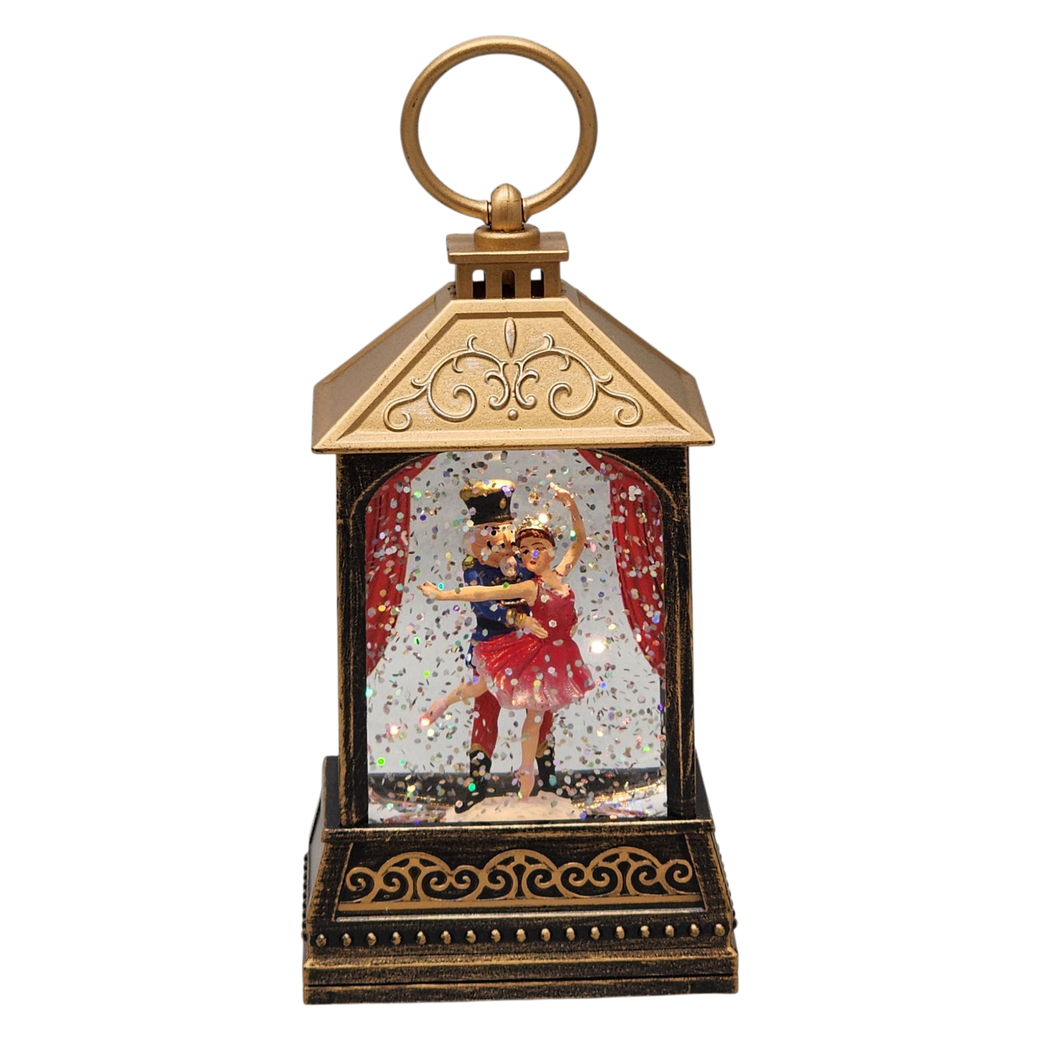 Classic Nutcracker Ballet Lighted Lantern Snow Globe