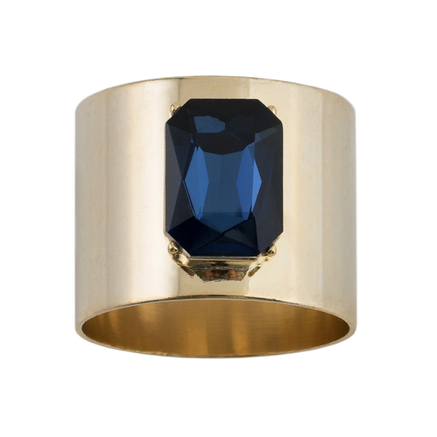 Single Gem Napkin Rings – Navy (Set of 2)