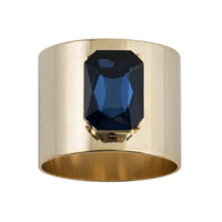 Single Gem Napkin Rings – Navy (Set of 2)