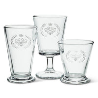 Bee in Crest Wine Glass – 6" H (10 oz)