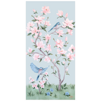 May – Blue Chinoiserie Fine Art Paper Print (Various Sizes)