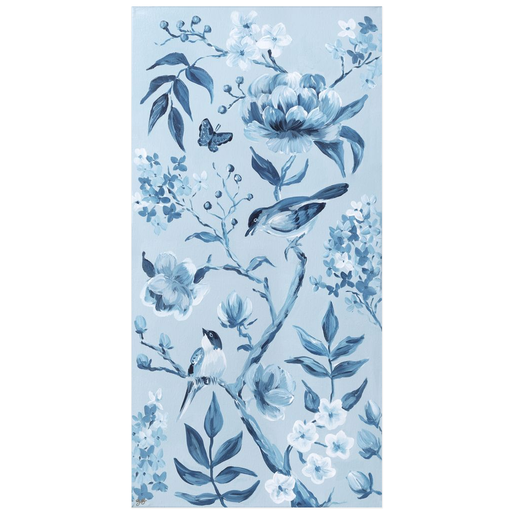 Blue Chinoiserie No. 1 – Fine Art Paper Print (Various Sizes)