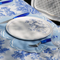 Aquelle Baby Blue Rectangle Fabric Placemat