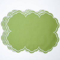 Aquelle Green Rectangle Fabric Placemat