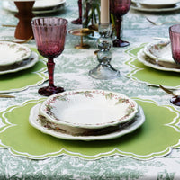 Aquelle Green Rectangle Fabric Placemat