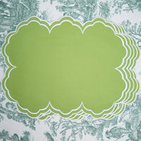 Aquelle Green Rectangle Fabric Placemat