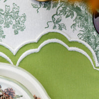 Aquelle Green Rectangle Fabric Placemat