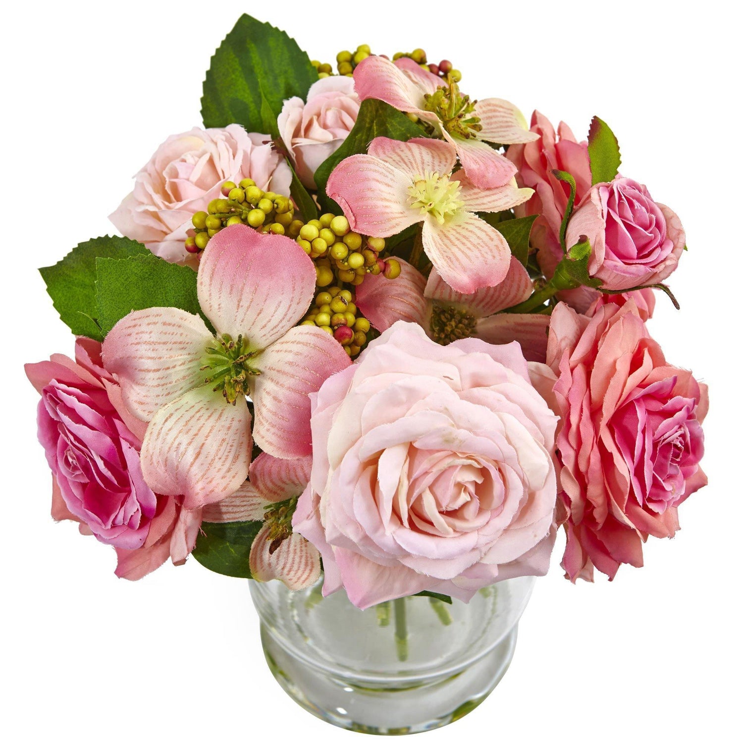 10" Rose and Berry Arrangement