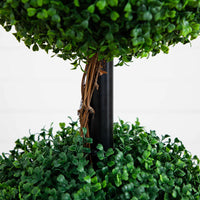 5’ Artificial Triple Ball Boxwood Topiary Tree (Indoor/Outdoor)