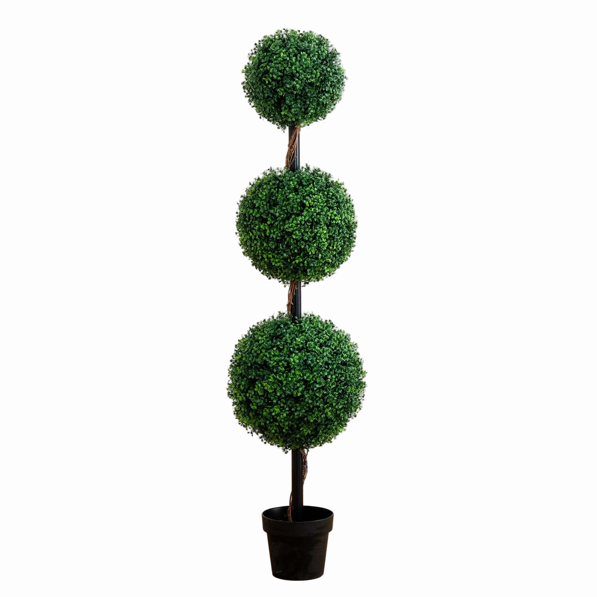 5’ Artificial Triple Ball Boxwood Topiary Tree (Indoor/Outdoor)
