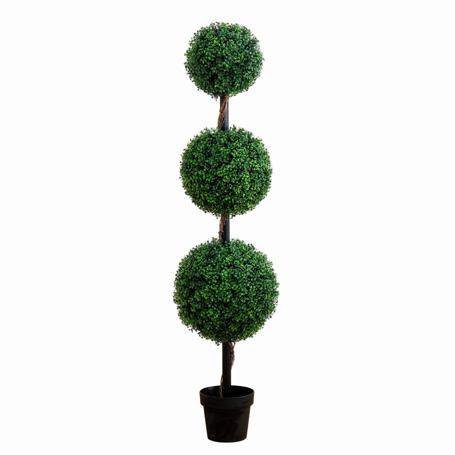 5’ Artificial Triple Ball Boxwood Topiary Tree (Indoor/Outdoor)