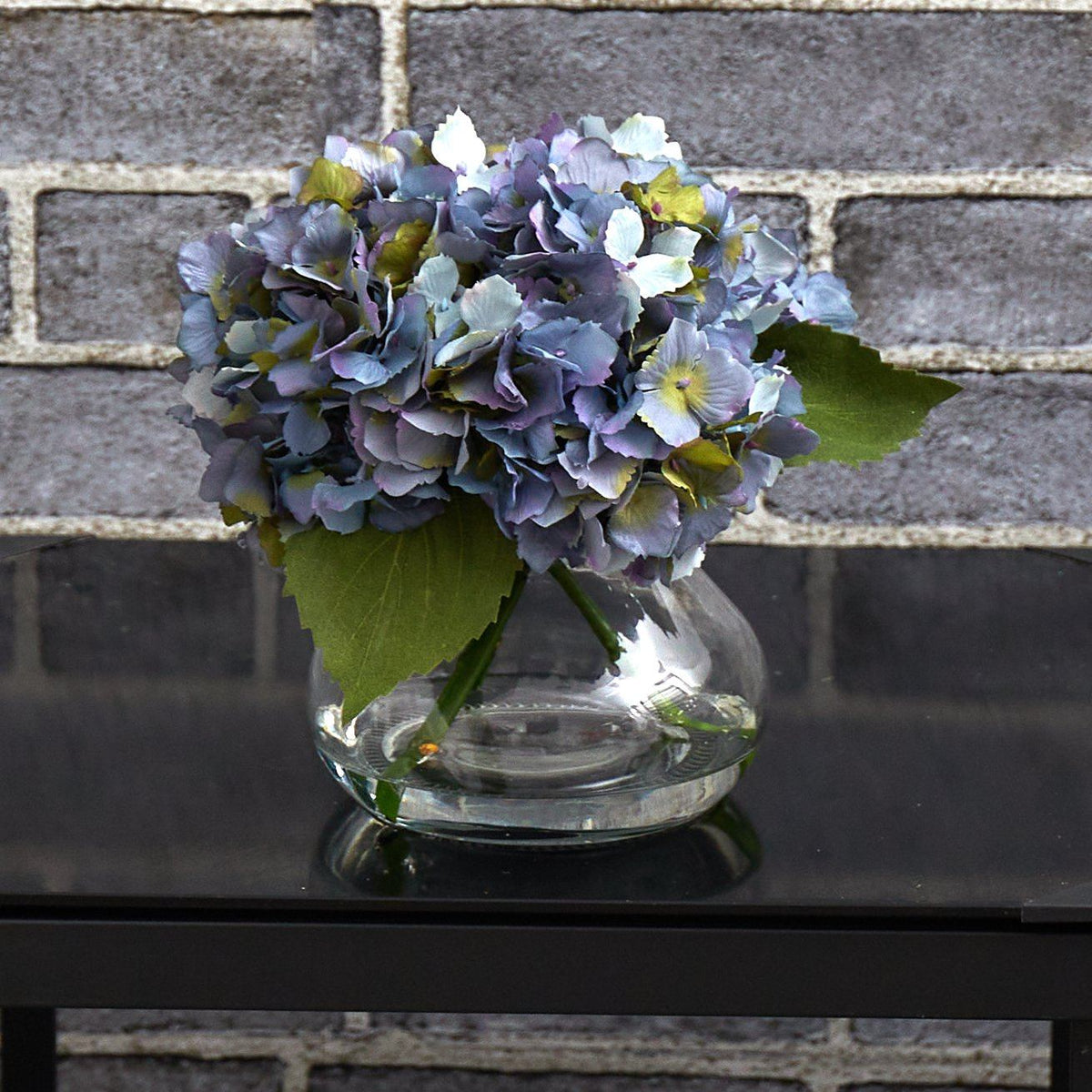 Artificial Blooming Hydrangea in Vase (various colors)