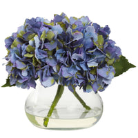 Artificial Blooming Hydrangea in Vase (various colors)