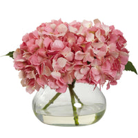 Artificial Blooming Hydrangea in Vase (various colors)