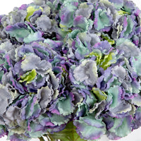 Signature Collection 18” Blooming Hydrangea Artificial Arrangement in Glass Vase (3 Colors)