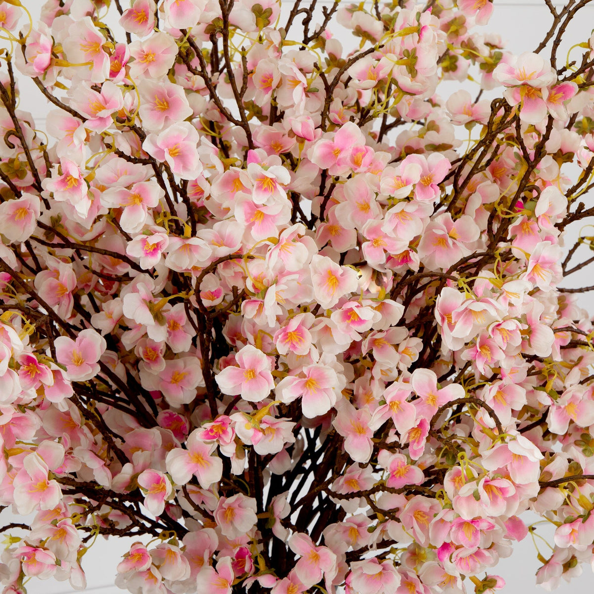 Signature Collection 27” Giant Cherry Blossom Artificial Arrangement in Glass Vase (Various Colors)