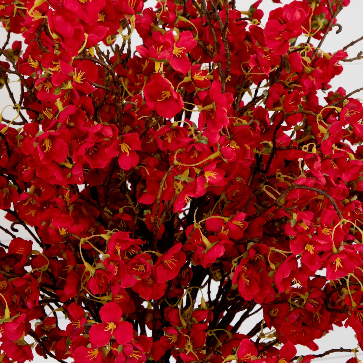 Signature Collection 27” Giant Cherry Blossom Artificial Arrangement in Glass Vase (Various Colors)