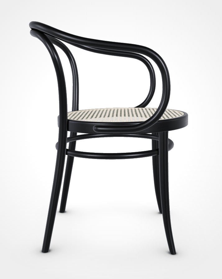 Bentwood Chair in Black Stain w/ Cane Seat