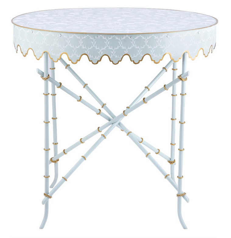 Trellis Scalloped Table