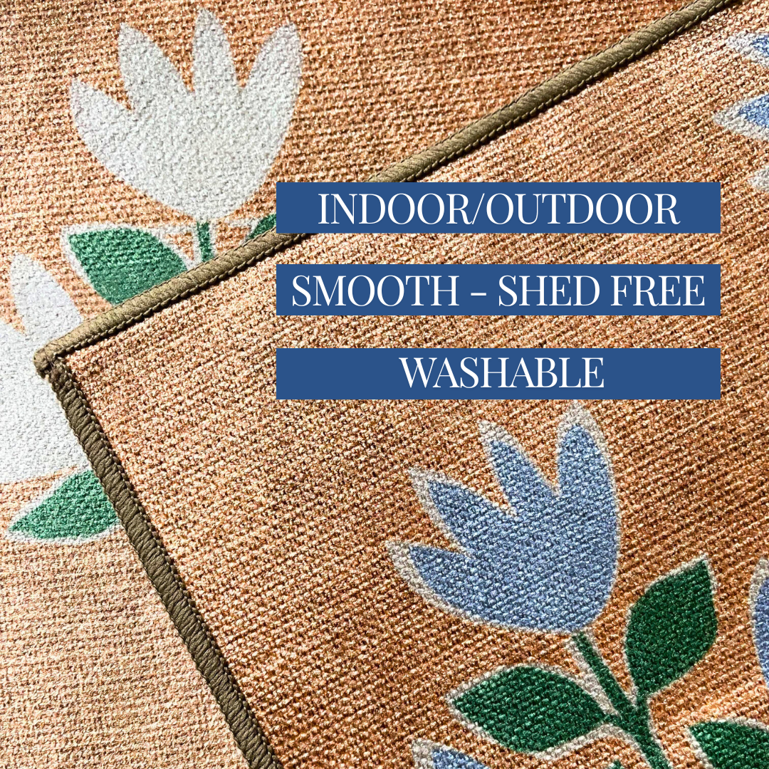 Bamboo Green Nu-Jute Rug - Washable (Various Sizes)