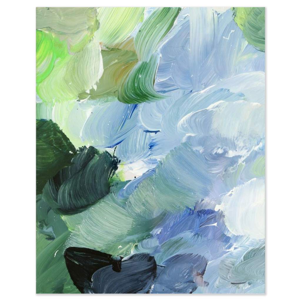 Cornflower Paint Palette – Fine Art Paper Print (Various Sizes)