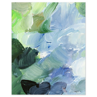 Cornflower Paint Palette – Fine Art Paper Print (Various Sizes)