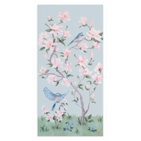 May – Blue Chinoiserie Canvas Wrap (Various Sizes)