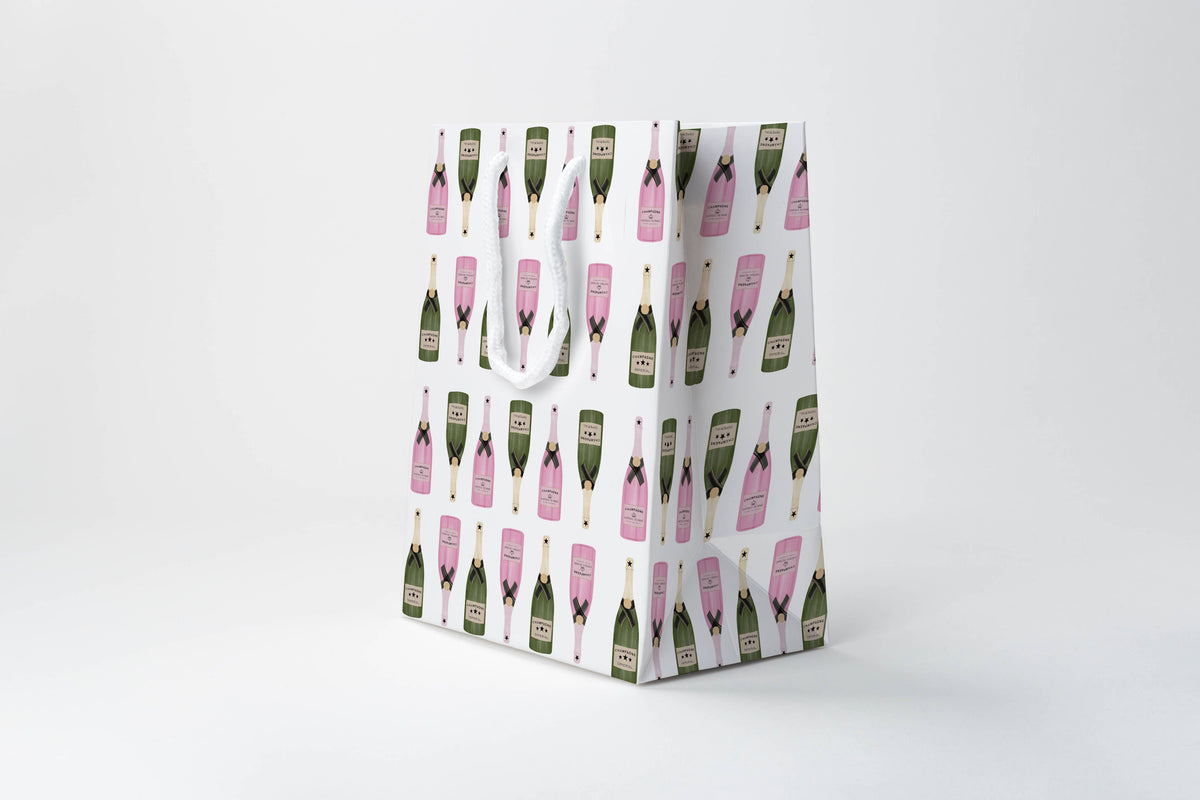 Champagne Bottle Gift Bag 