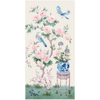 June – Ivory Chinoiserie Fine Art Print on Paper (Various Sizes)
