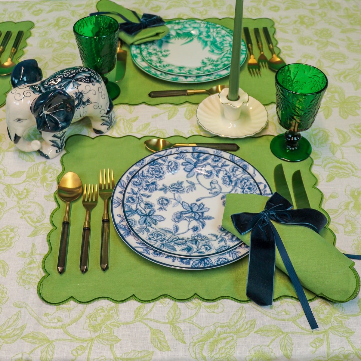 Bombay Blue Starter Plate - Set of 4