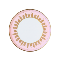 Pink Gingerbread Small Plates — Set of 8