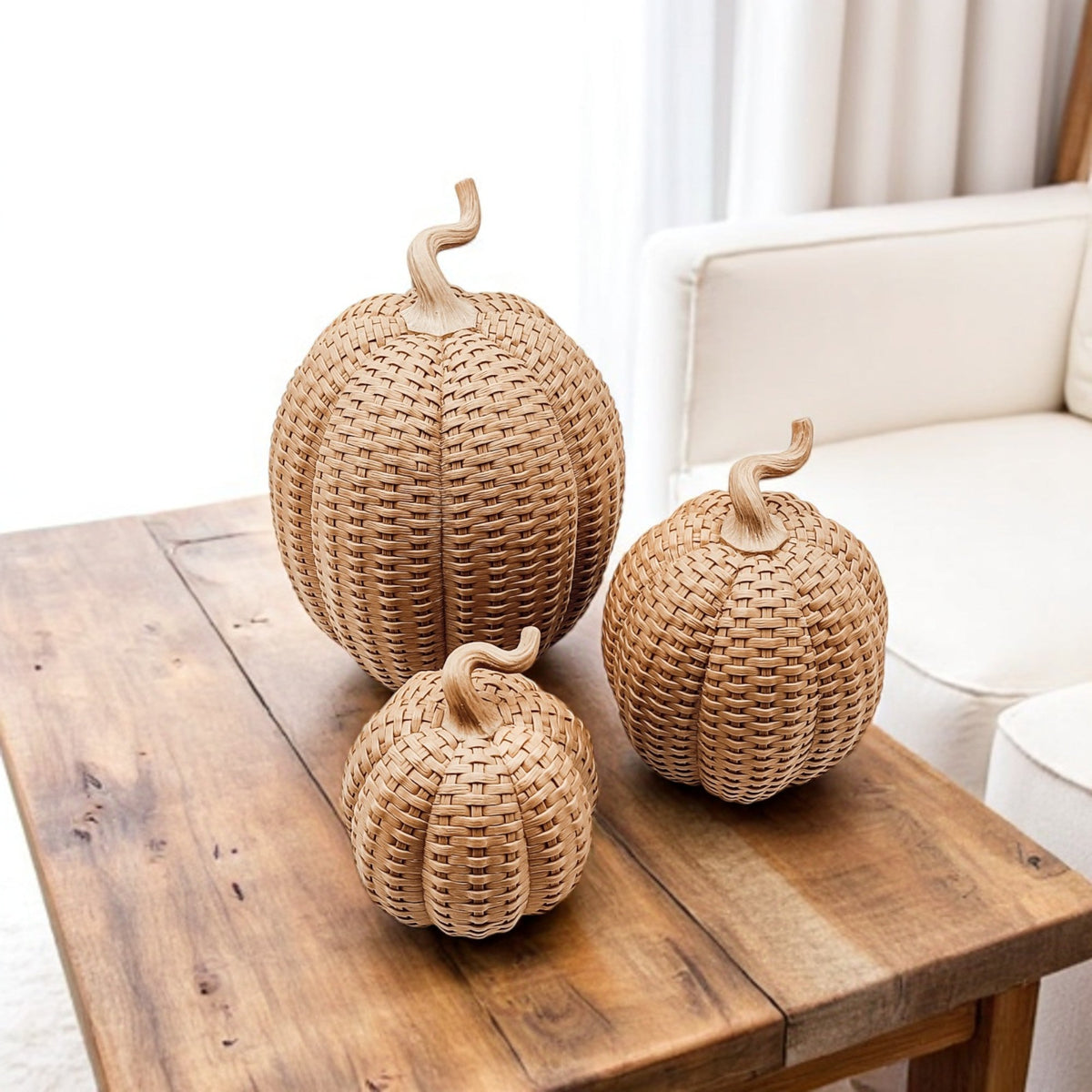 Rattan Pumpkins