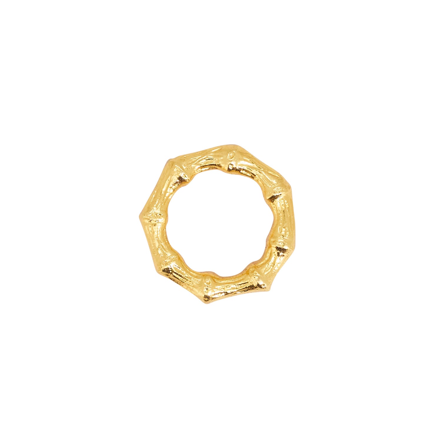 Set of 2 Bamboo Gold Napkin Rings