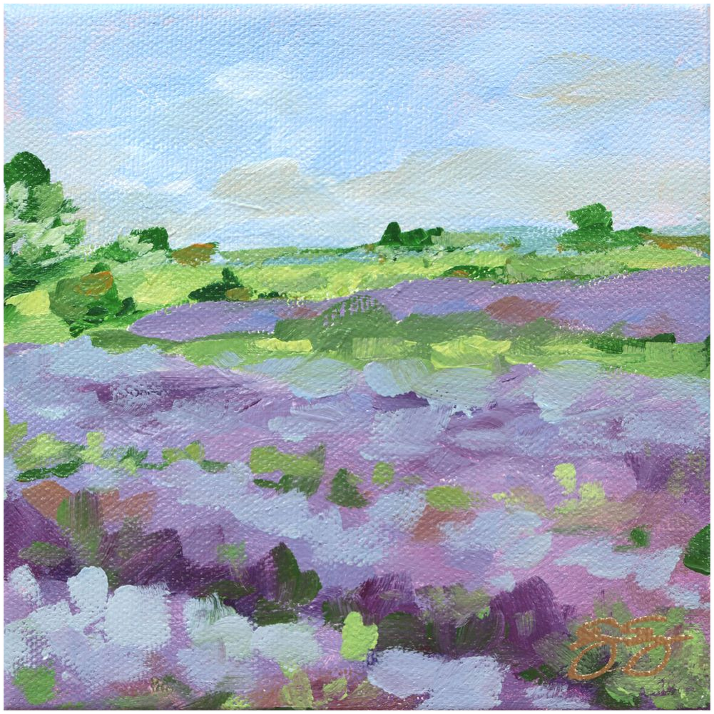 Lavender Fields No. 2 – Fine Art Canvas Print (Various Sizes)