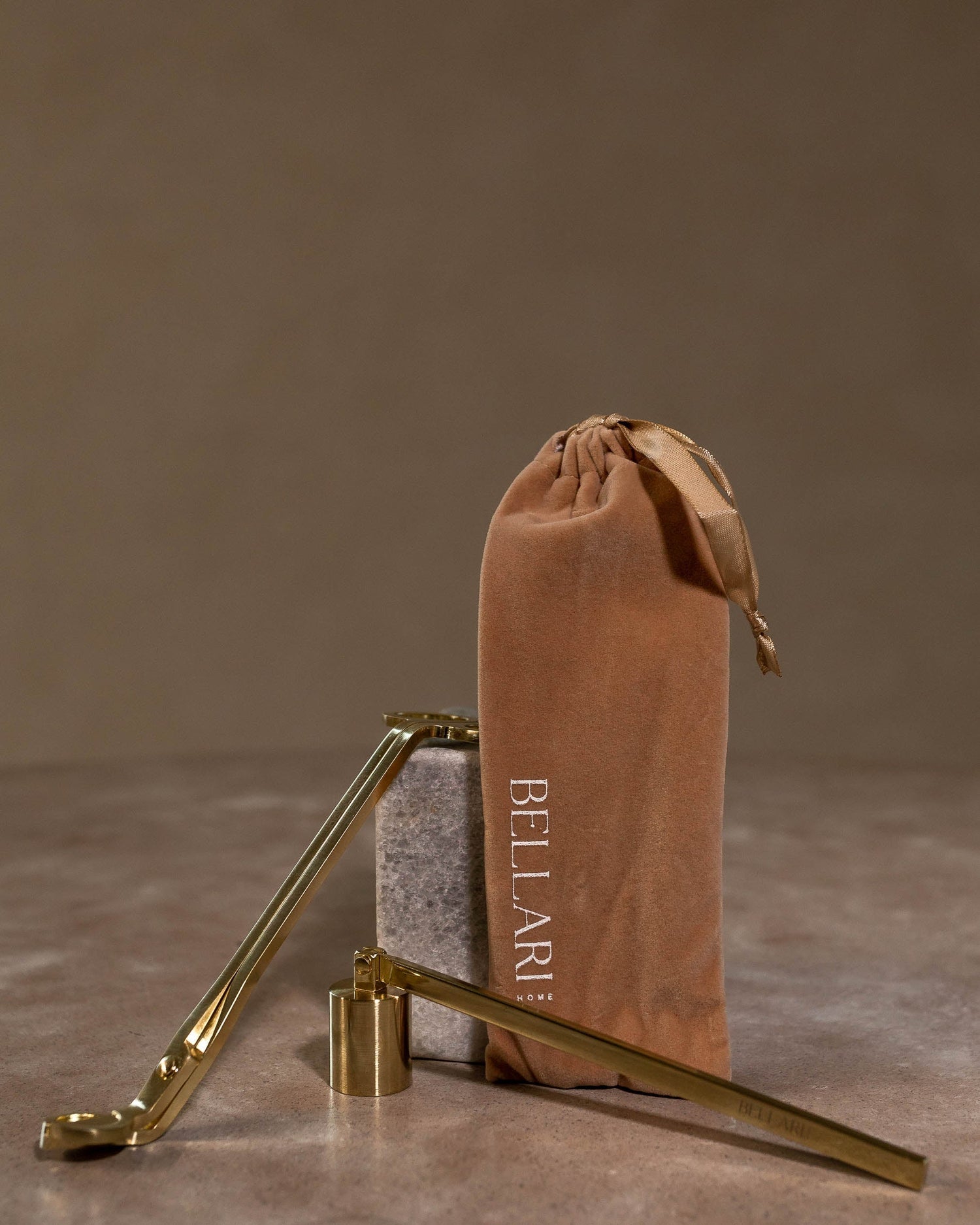 Brushed Gold Candle Wick Trimmer and Snuffer Set