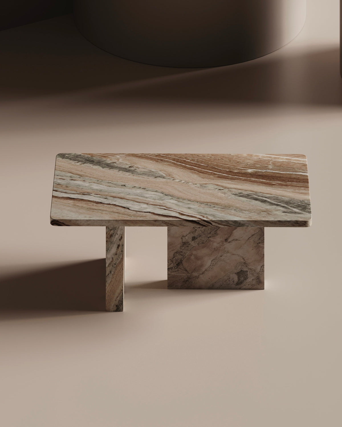 Livella Sawar Marble Coffee Table - Rectangular 48" x 24"