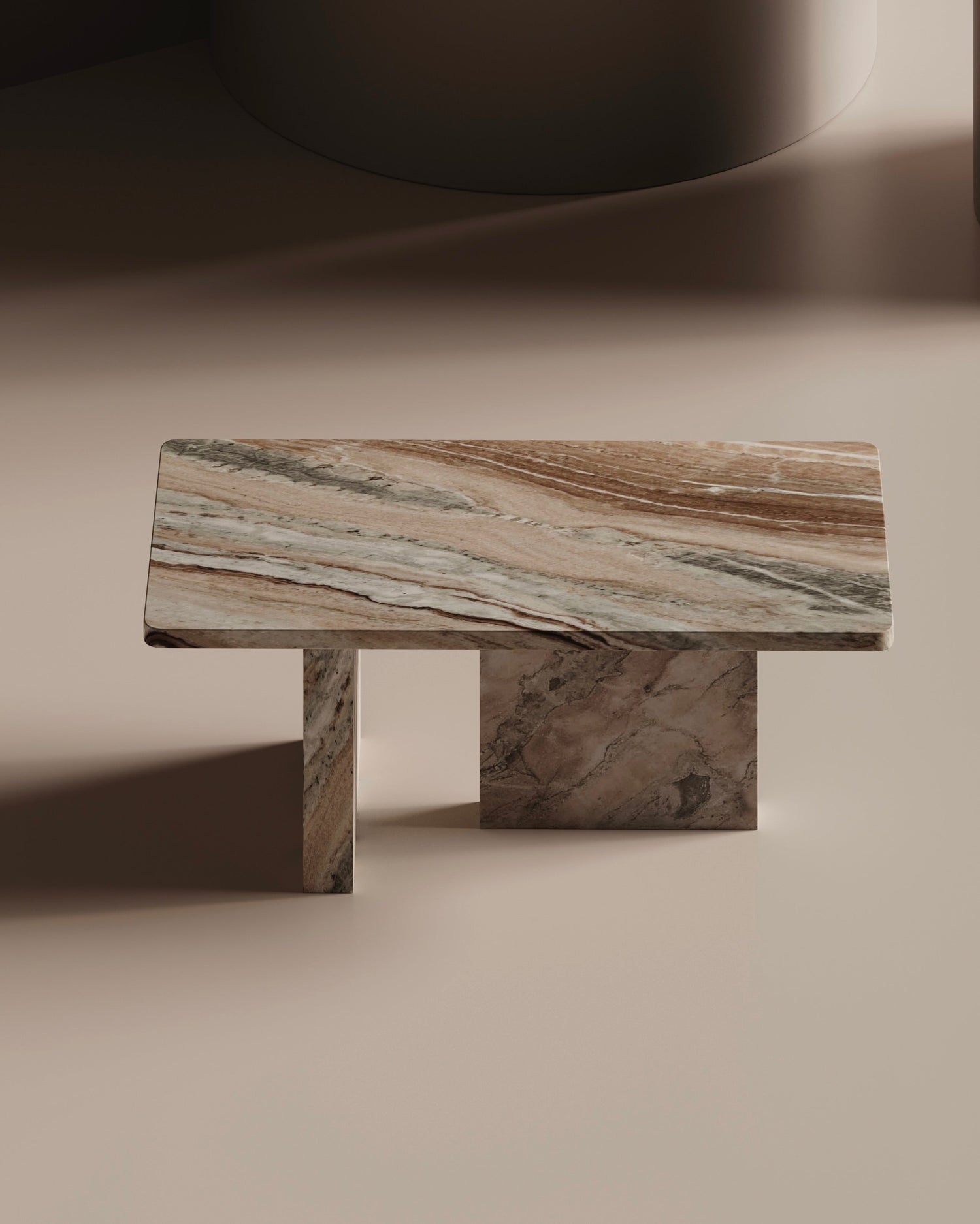 Livella Sawar Marble Coffee Table - Rectangular 48" x 24"