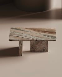 Livella Sawar Marble Coffee Table - Rectangular 48" x 24"